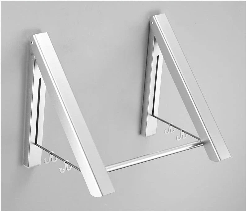 Foldable Aluminium Wall Drying Rack for Waterproof Hanging - Premium British-Quality Space-Saving Solution