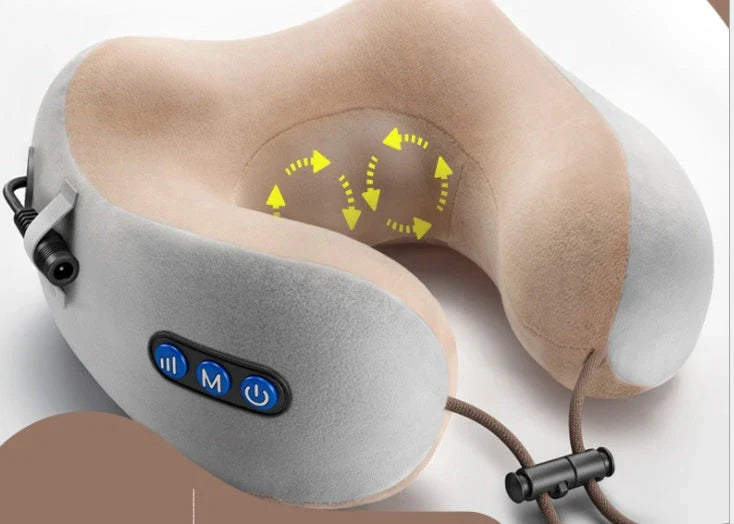 Luxurious Therapeutic Neck and Shoulder Massager with Premium Velvet Exterior and Customisable Massage Settings