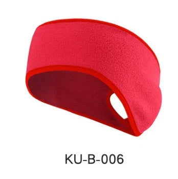 Cozy, contoured fleece headband in multiple colors for sports, fitness, and outdoor workouts