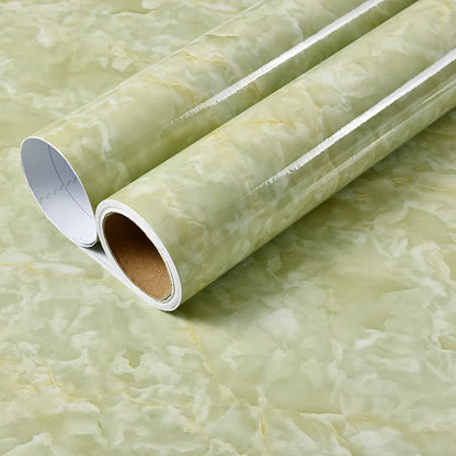 Elegant marble effect wallpaper for kitchen and bathroom renovation