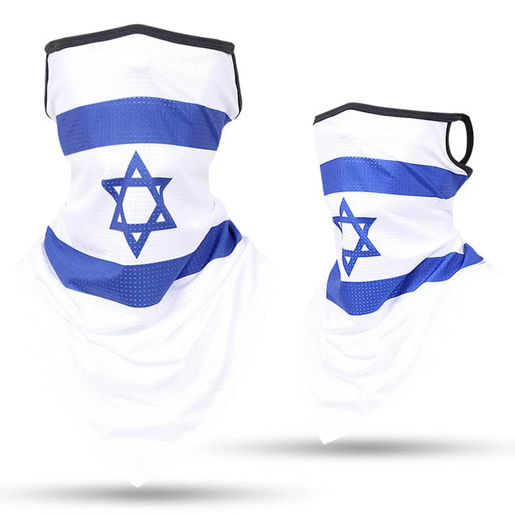 Breathable face guard thin tubular ring scarf in various colours for sun protection