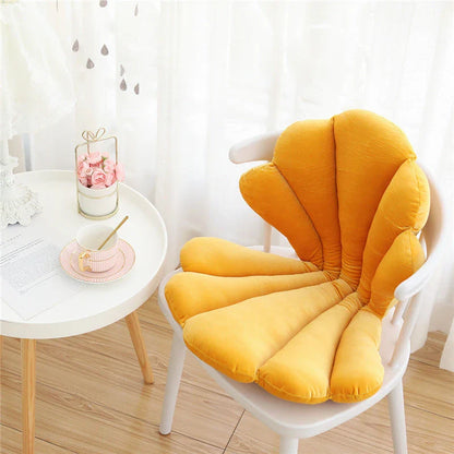 Luxurious velvet armchair cushion with unique rose seat design, available in various colours for comfortable relaxation in your living space.