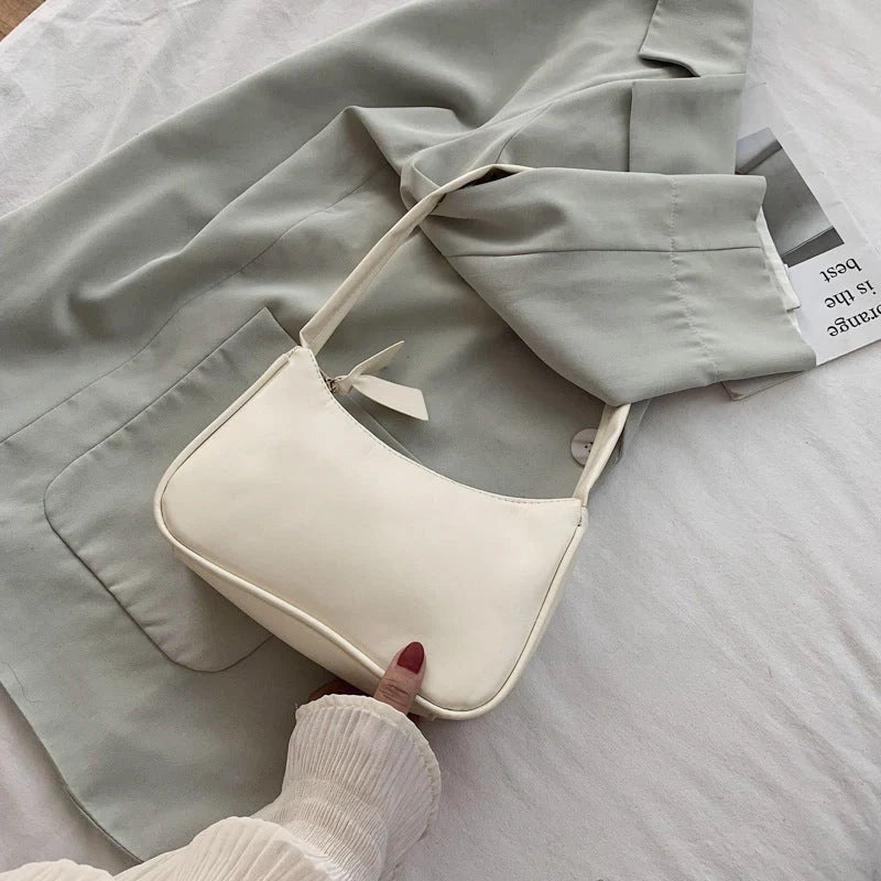 Versatile PU underarm bag in multiple colours for stylish everyday use
