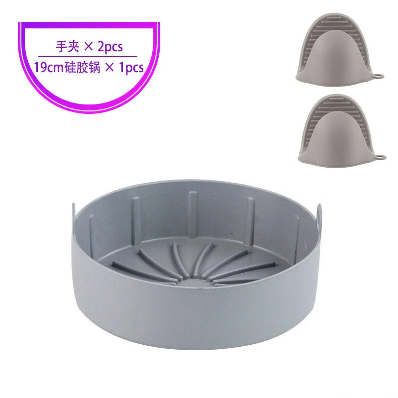 Air fryer silicone pot replacement liners in various colours and sizes