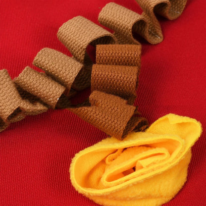 Christmas tree pattern washable pet dog snuffle mat for stress relief and slow feeding