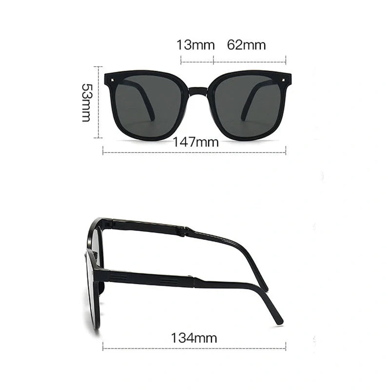 Folding sunglasses with UV400 protection in various colours