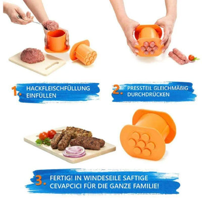 Versatile Meat Press for Homemade Sausages, Hot Dogs, and Other Meat-Based Creations
