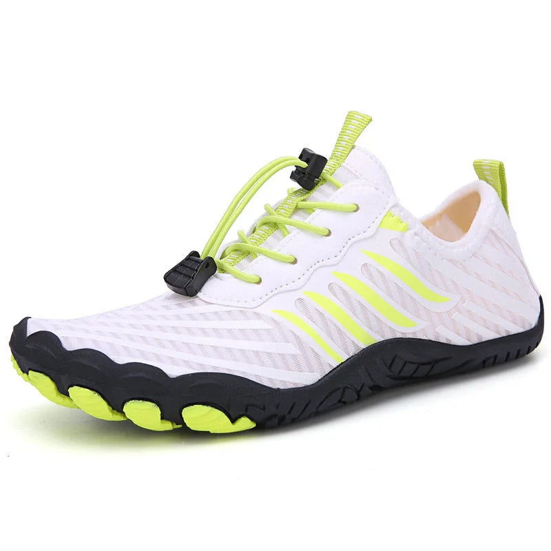 Leisure swimming wading shoes in grey, black, white, and moonlight colours