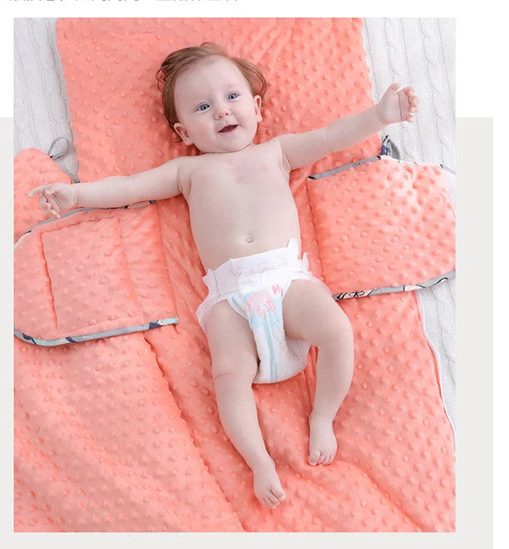 Newborn baby blanket with warm fleece and stroller cover, 80x46cm