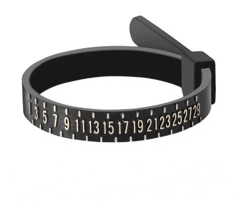 Premium Ring Sizer Tool for accurate finger measurements in white and black