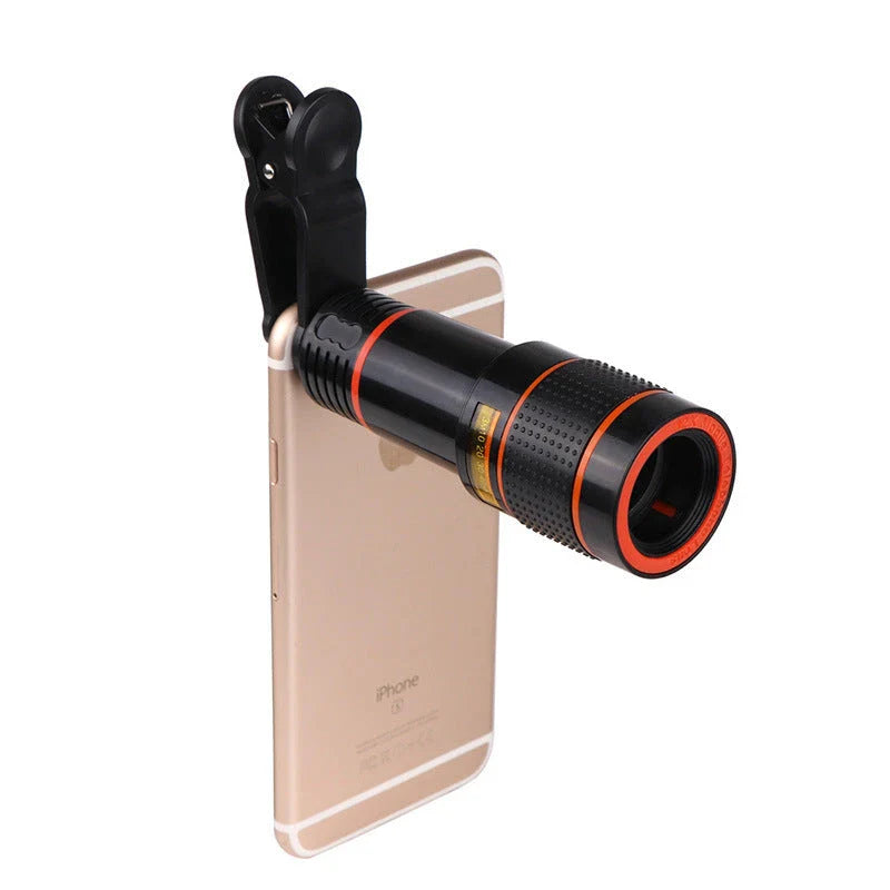 Premium smartphone telescope camera lens with 8X to 12X optical zoom for Galaxy S3 to S7 Edge smartphones