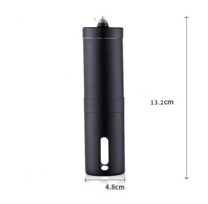 Premium hand coffee grinder with stainless steel construction and ceramic burr mechanism for consistent, precise grinding