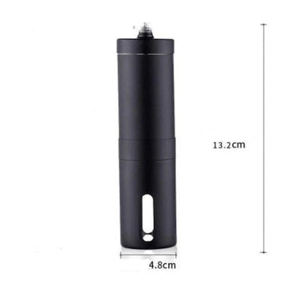 Premium hand coffee grinder with stainless steel construction and ceramic burr mechanism for consistent, precise grinding