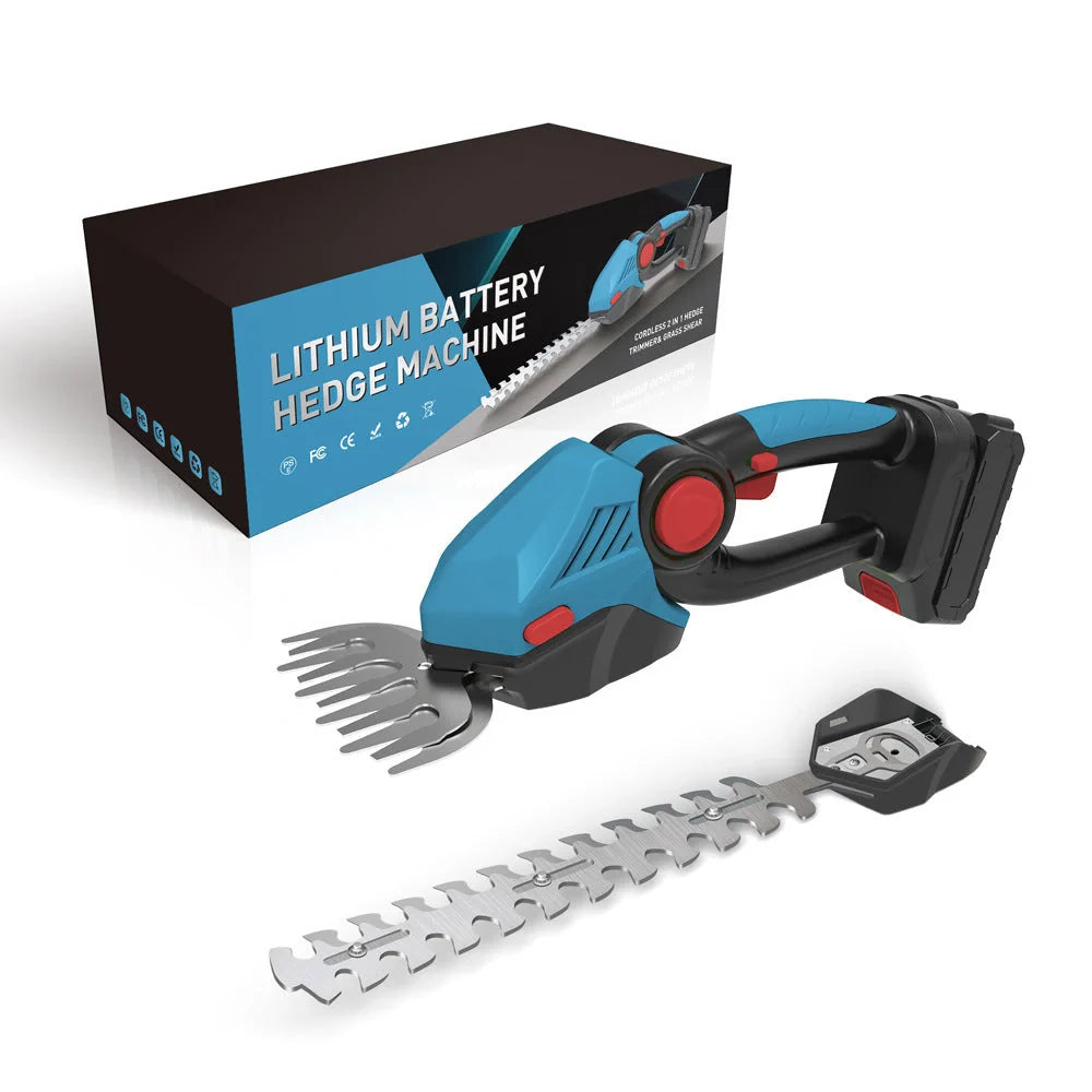 Wireless handheld electric hedge trimmer for easy garden maintenance