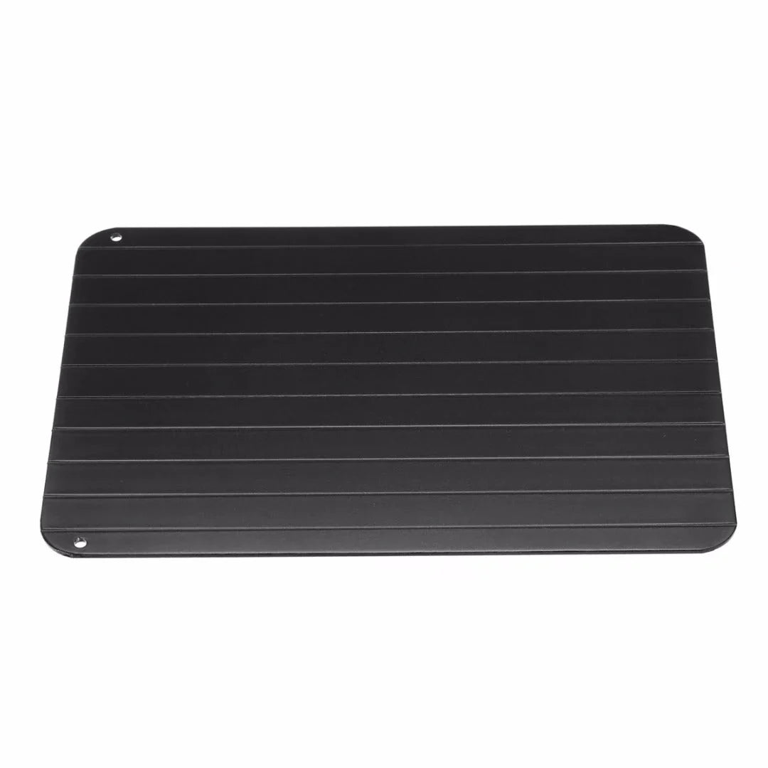 Rapid aluminium defrosting tray for quickly thawing frozen meats, seafood, and other frozen foods