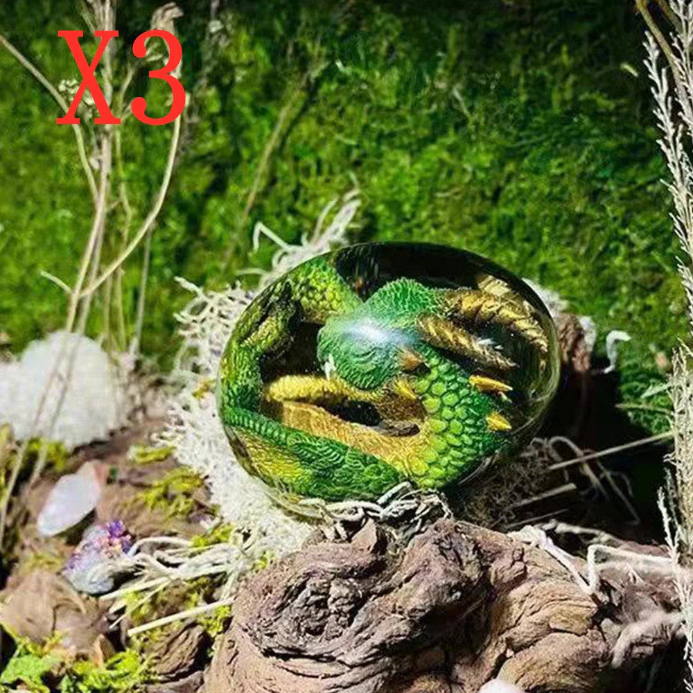 Lava Dragon Egg Desktop Decoration Dinosaur Egg Resin Crafts in various colours