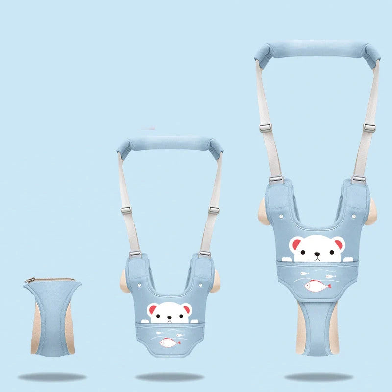 Adjustable baby walker harness for toddlers in various colours and designs