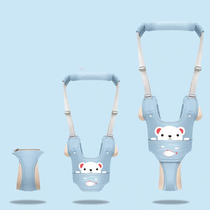 Adjustable baby walker harness for toddlers in various colours and designs