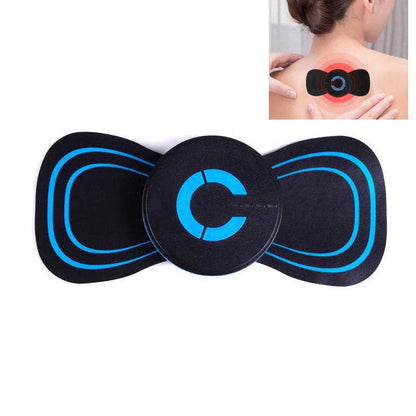 Compact rechargeable electric massager for relieving neck and shoulder tension