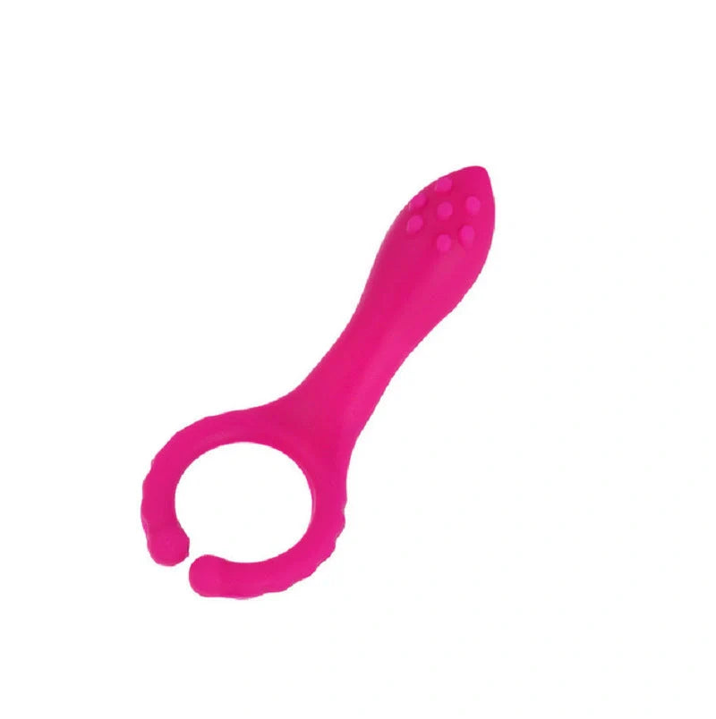 Electric G-point vibrator in rose red with ergonomic design for precise stimulation
