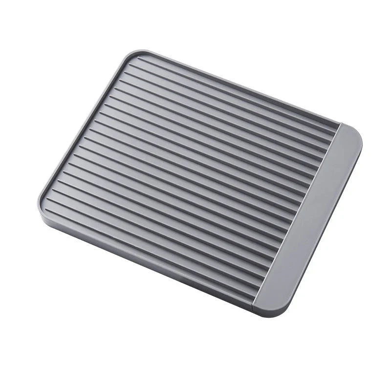 Sleek and modern dish draining tray with two-part design for efficient kitchen organisation