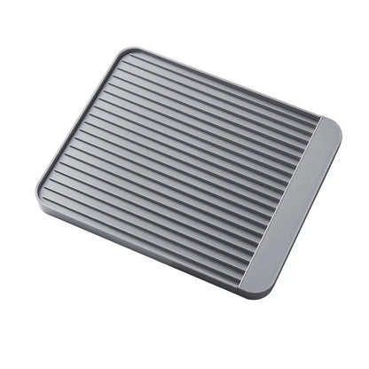 Sleek and modern dish draining tray with two-part design for efficient kitchen organisation