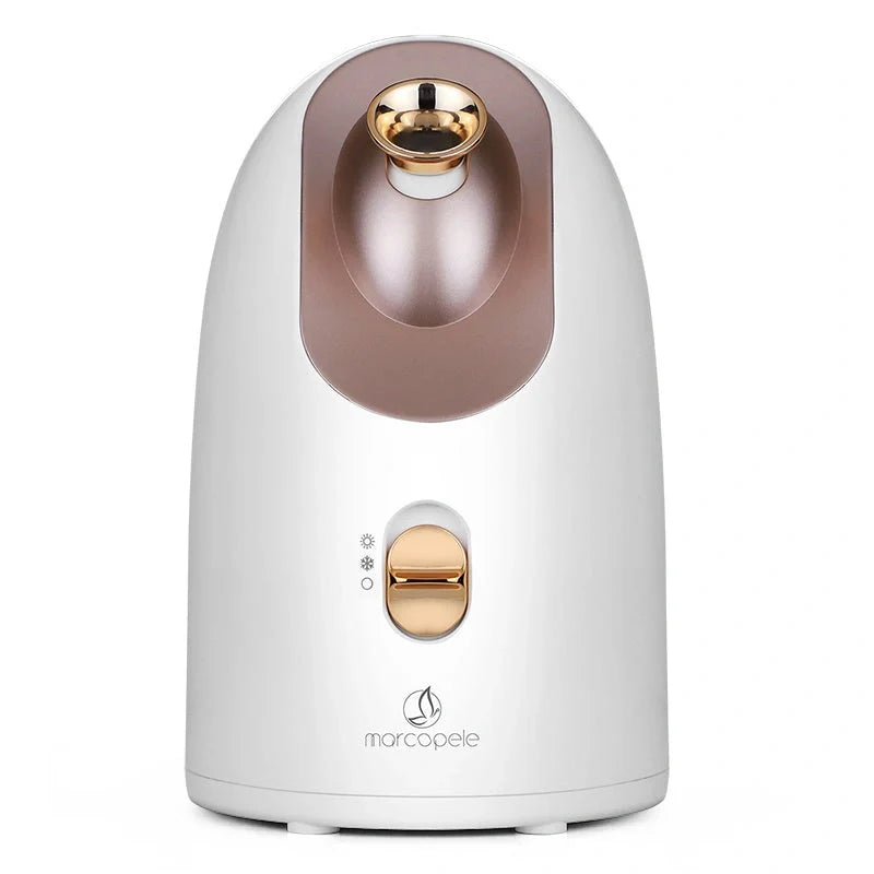Hot and cold face steamer with dual functionality for skincare