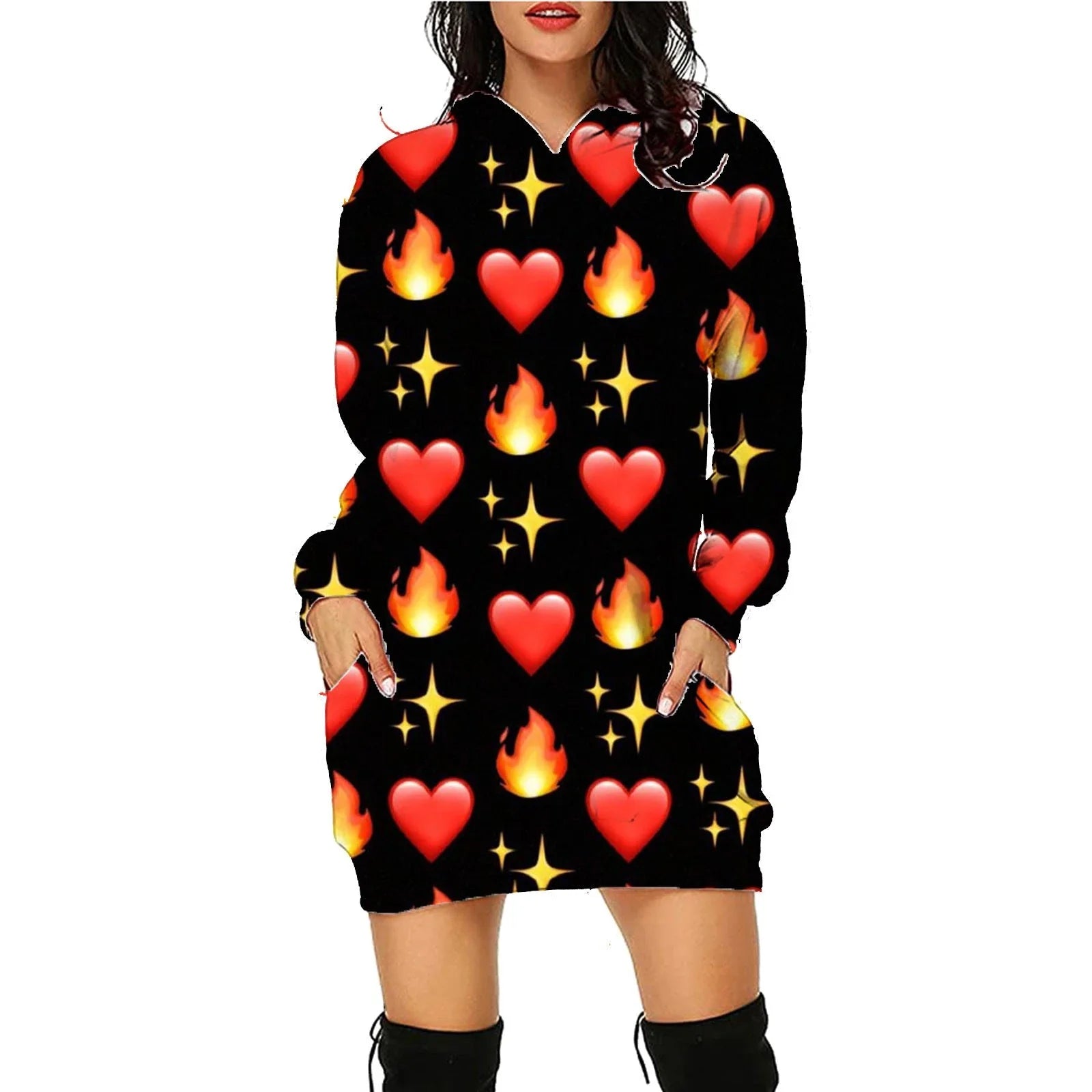 A cozy, stylish Halloween hoodie with a unique spooktacular print, roomy pockets, and soft polyester fabric