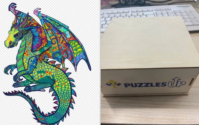 A3 Animal Wooden Puzzle with Box - Premium quality, vibrant animal designs, perfect for family fun