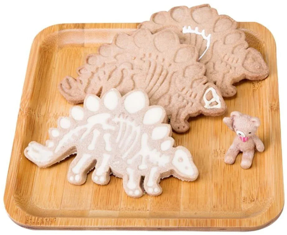 Dinosaur Biscuit Mould - A Charming Food-Safe Baking Tool for Creating Unique Dinosaur-Shaped Treats