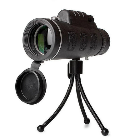 40x60 monocular telescope with compass and phone mount for outdoor adventures, birdwatching, and nature observation