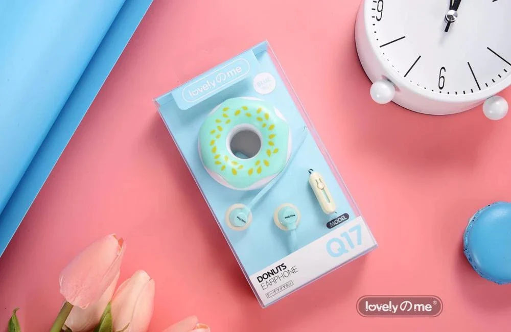 Macaron Donut Wired Earphones with Subwoofer - Vibrant Colours and Premium Audio Quality