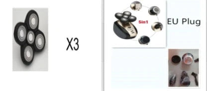 5-in-1 Electric Shaver for Men with 5 Floating Blades, Waterproof and Rechargeable