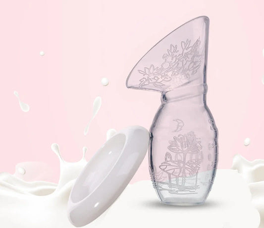 Premium silicone breast pump with large 85mm opening, designed for discreet and comfortable milk collection
