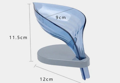 ABS suction cup soap holder and sponge drain box in various colours for kitchen organisation