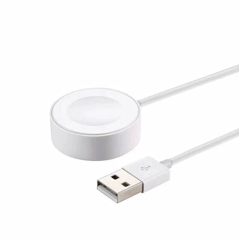 Portable wireless charger for Apple Watch with charging dock station stand and USB charging capabilities