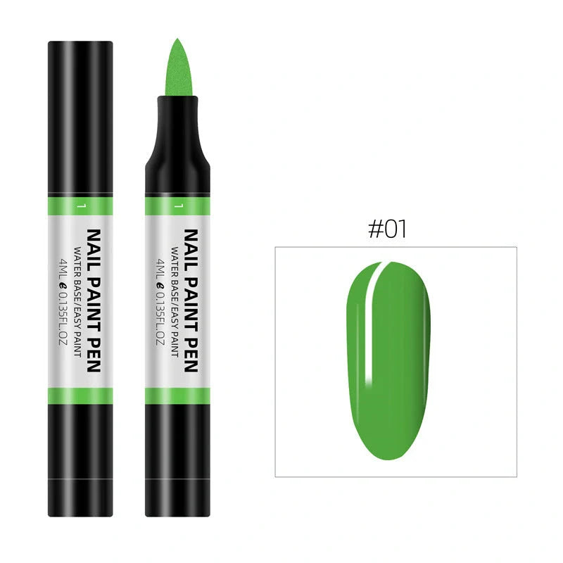 24 colour nail polish painting pen set for 3D nail art designs