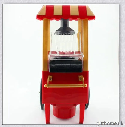 Retro-inspired Mini Popcorn Maker with Classic Car Design for Healthier, Oil-Free Snacking