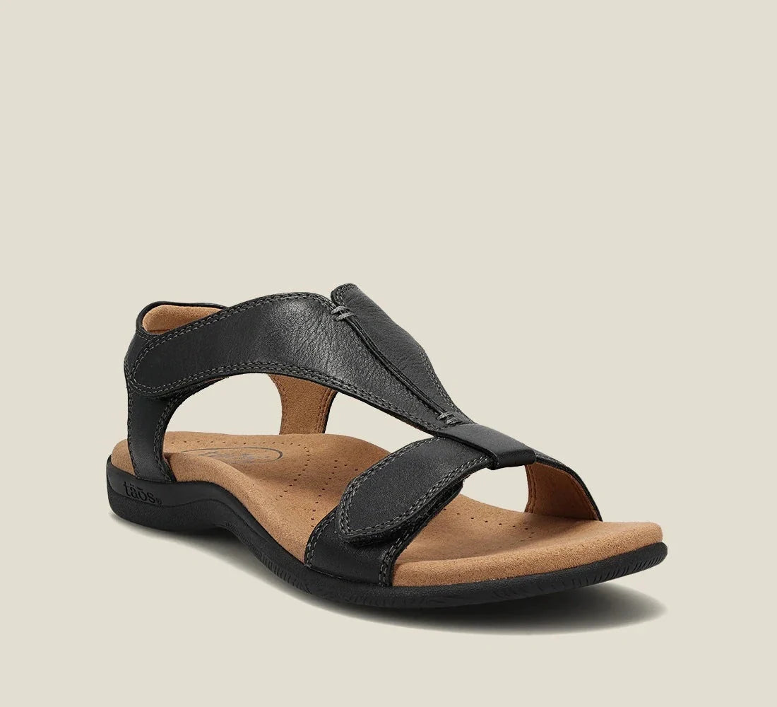 Women's platform wedge sandals with Velcro straps and thick soles in various colours