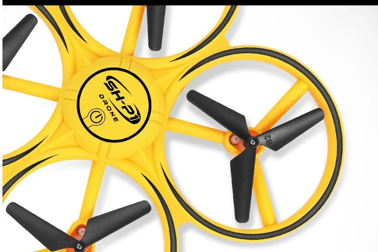 Quadrocopter UFO Induction Flying Saucer with gesture control and LED lights