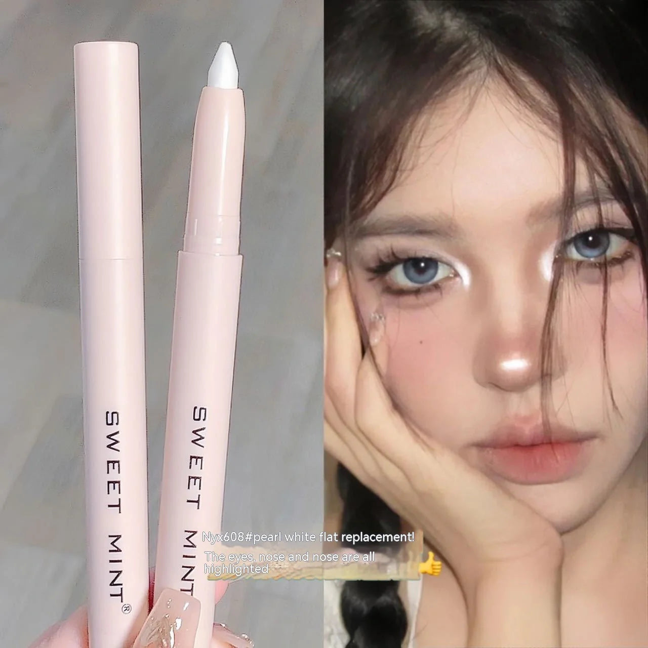 Crouching Silkworm Eyeliner Pen in 15 shades for brightening eye makeup