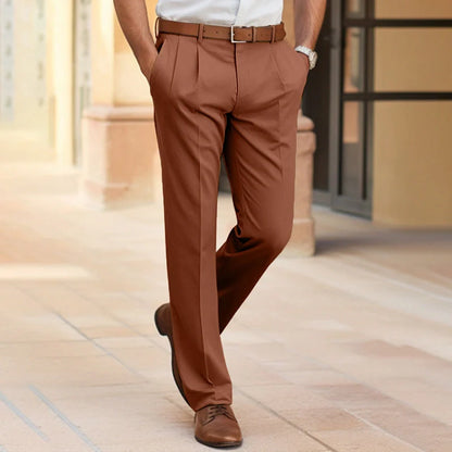 Men's stylish straight fit office trousers in various colours