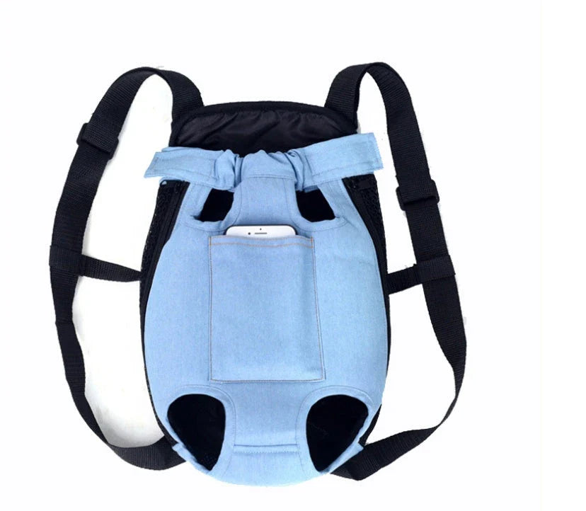 Versatile pet carrier backpack with breathable mesh design, adjustable straps, and ample interior space for comfortable on-the-go adventures with your furry companion.