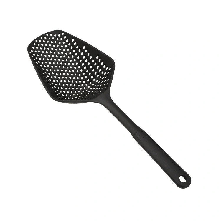 Large nylon strainer scoop colander for kitchen use, perfect for frying and soup making