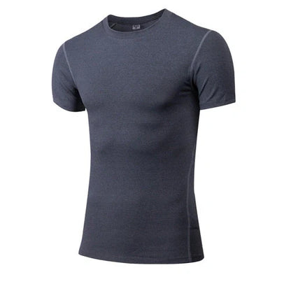 Solid colour quick-drying fitness short sleeve in milk silk and spandex blend