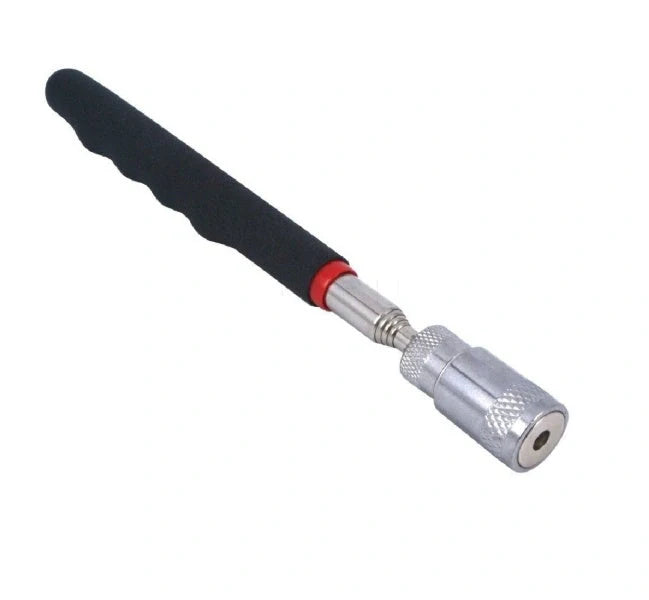 LED Magnetic Pick Up Tool with telescopic extension and LED light for retrieving small metal objects
