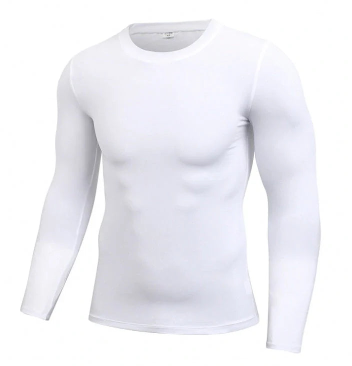 Men's Dry-Fit Long Sleeve Compression Top in various colours and sizes
