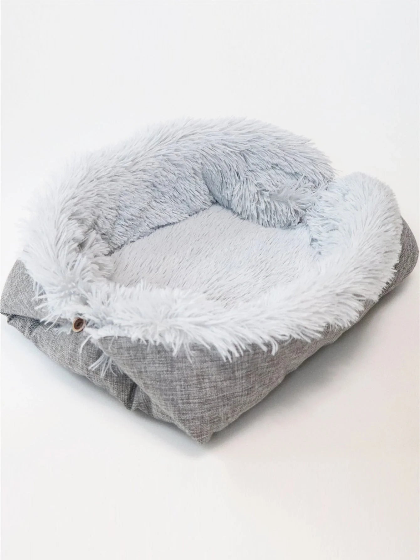 Foldable fleece pet bed mat for dogs and cats, soft warm sleep cushion