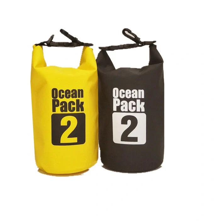 2L waterproof dry bag in various colours for outdoor activities