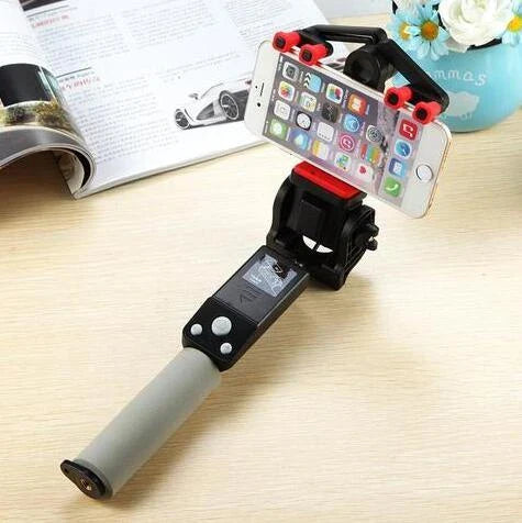 Panoramic 360-degree Rotating Bluetooth Selfie Stick with premium stainless steel and engineering plastic construction